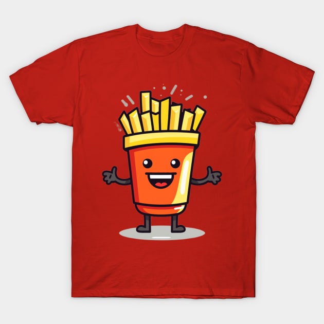 Cute French Fries T-Shirt T-Shirt by nonagobich